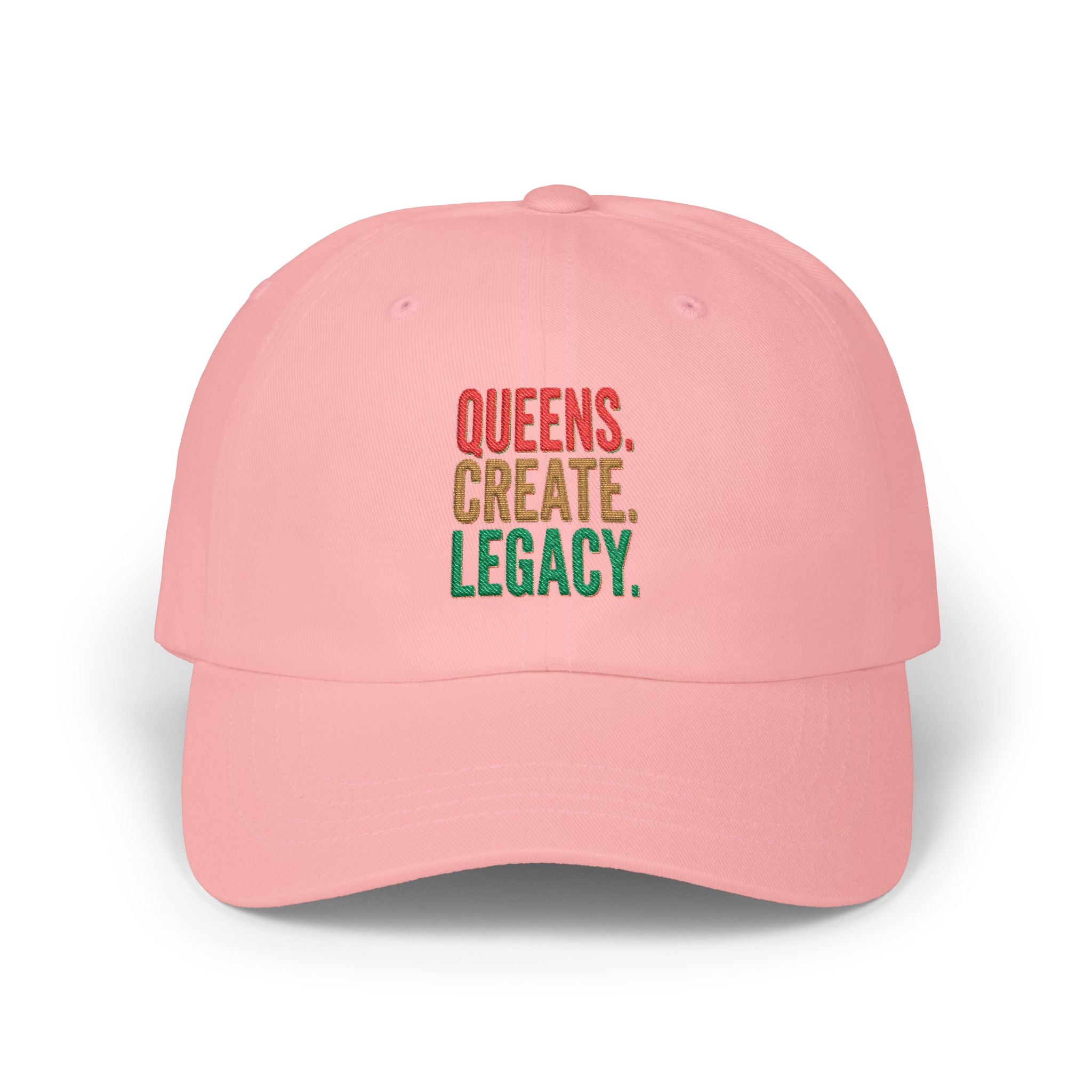 Dad Cap — "Queens. Create. Legacy." Embroidered Baseball Hat