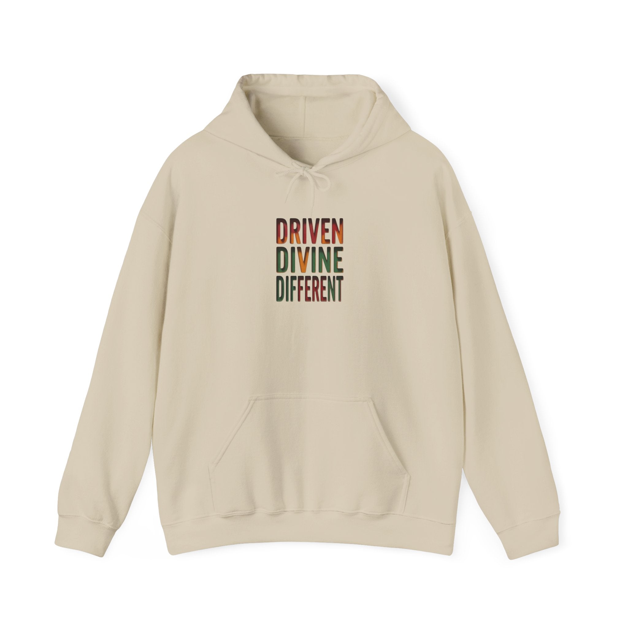 Driven Divine Different Hoodie | Juneteenth, Pan-African Colors