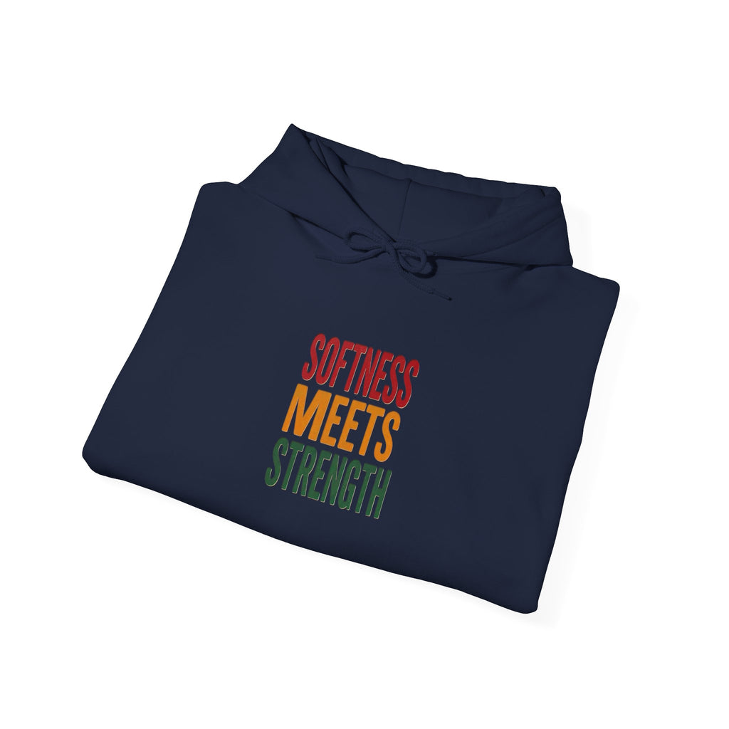 Softness Meets Strength Hoodie | Juneteenth Pan-African 1865 Freedom Pride
