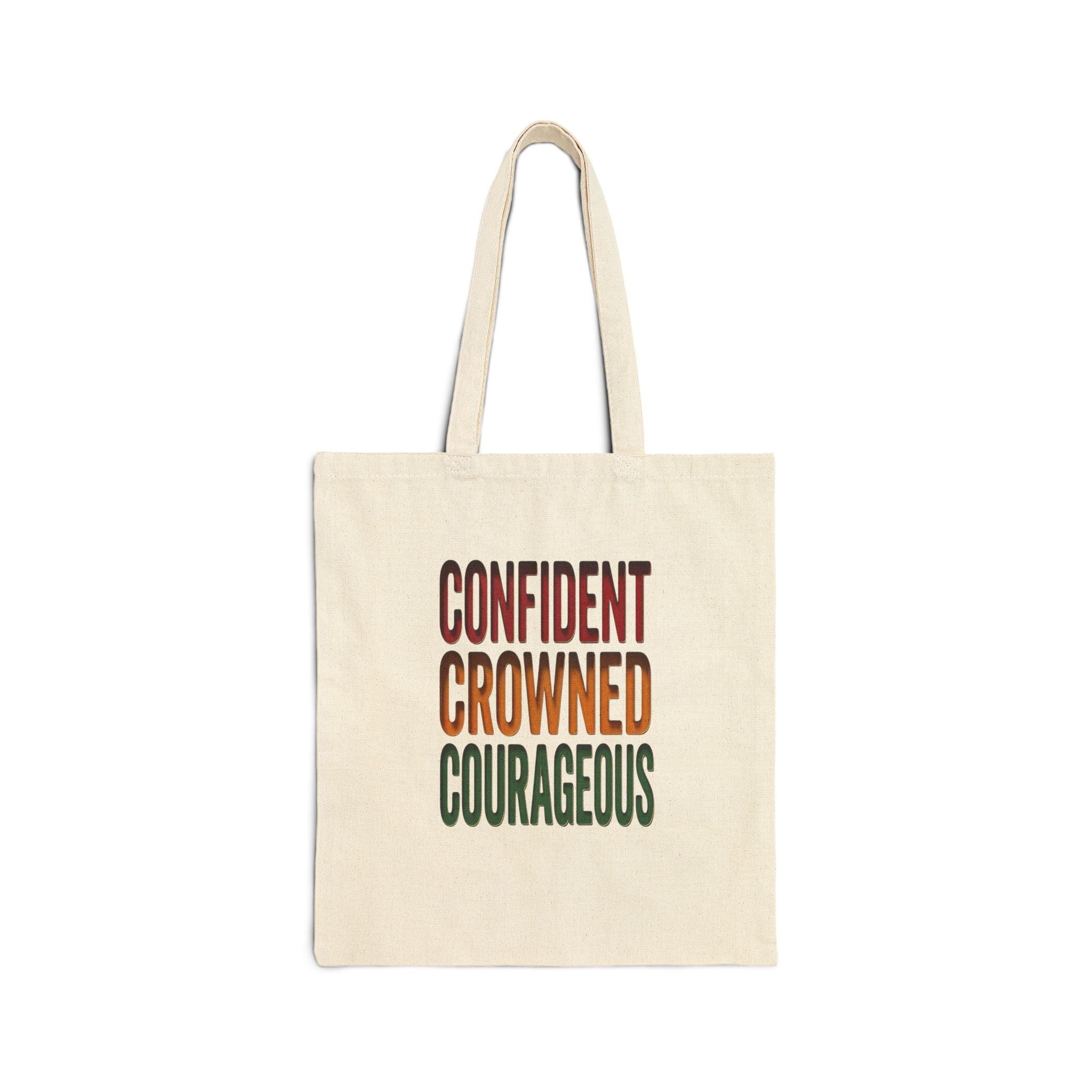 Confident Crowned Courageous Tote | Juneteenth Pan-African Freedom Pride