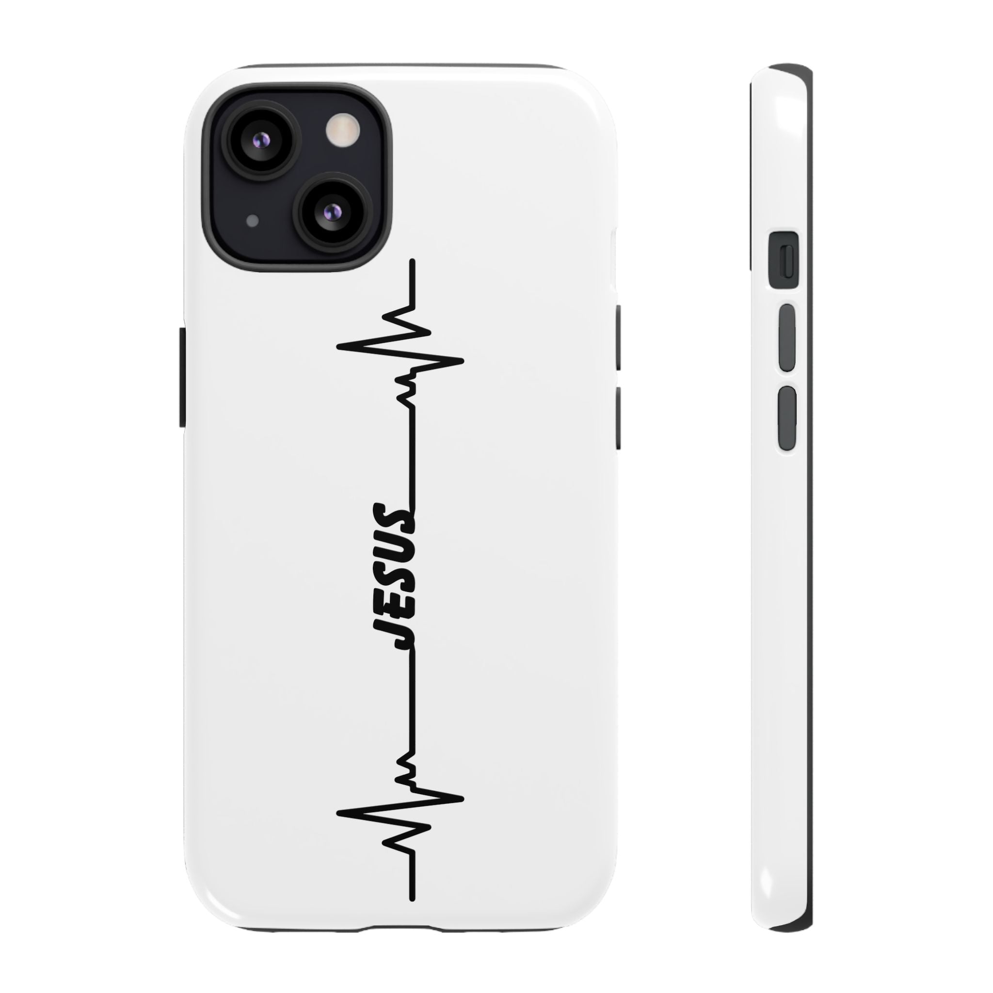 Jesus Heartbeat Phone Case — Christian Faith Protective Phone Cover
