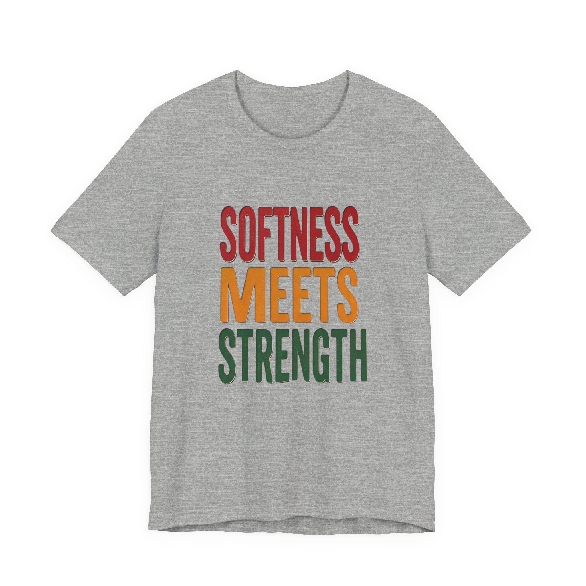 Softness Meets Strength T-Shirt | Juneteenth Pan-African Colors, Black Pride Tee