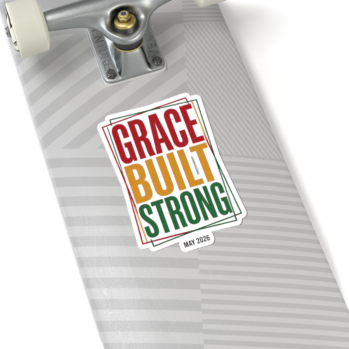 Grace Built Strong Sticker | Juneteenth Pan-African Colors, 1865 Freedom Pride