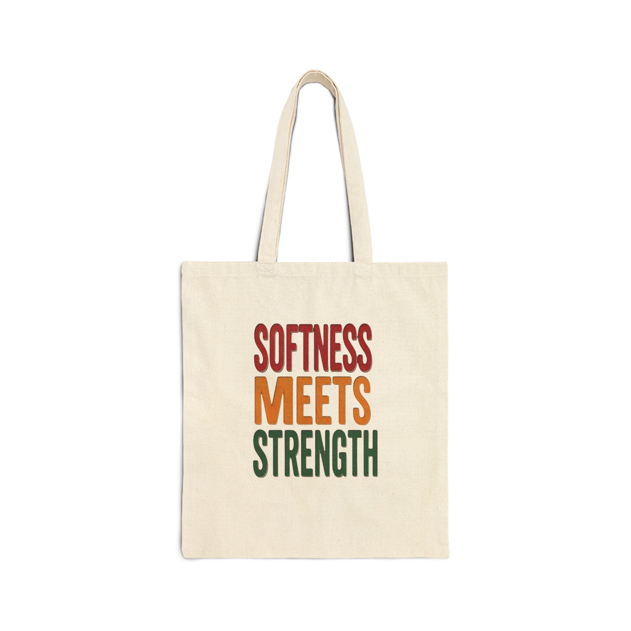 Softness Meets Strength Tote, Juneteenth Pan-African Colors, Black Pride