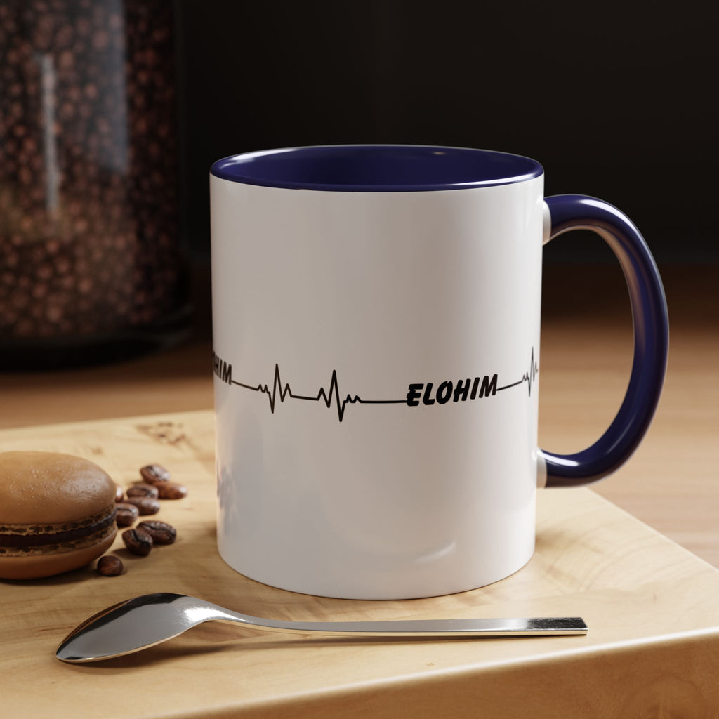 Elohim Heartbeat Accent Coffee Mug — 11/15oz