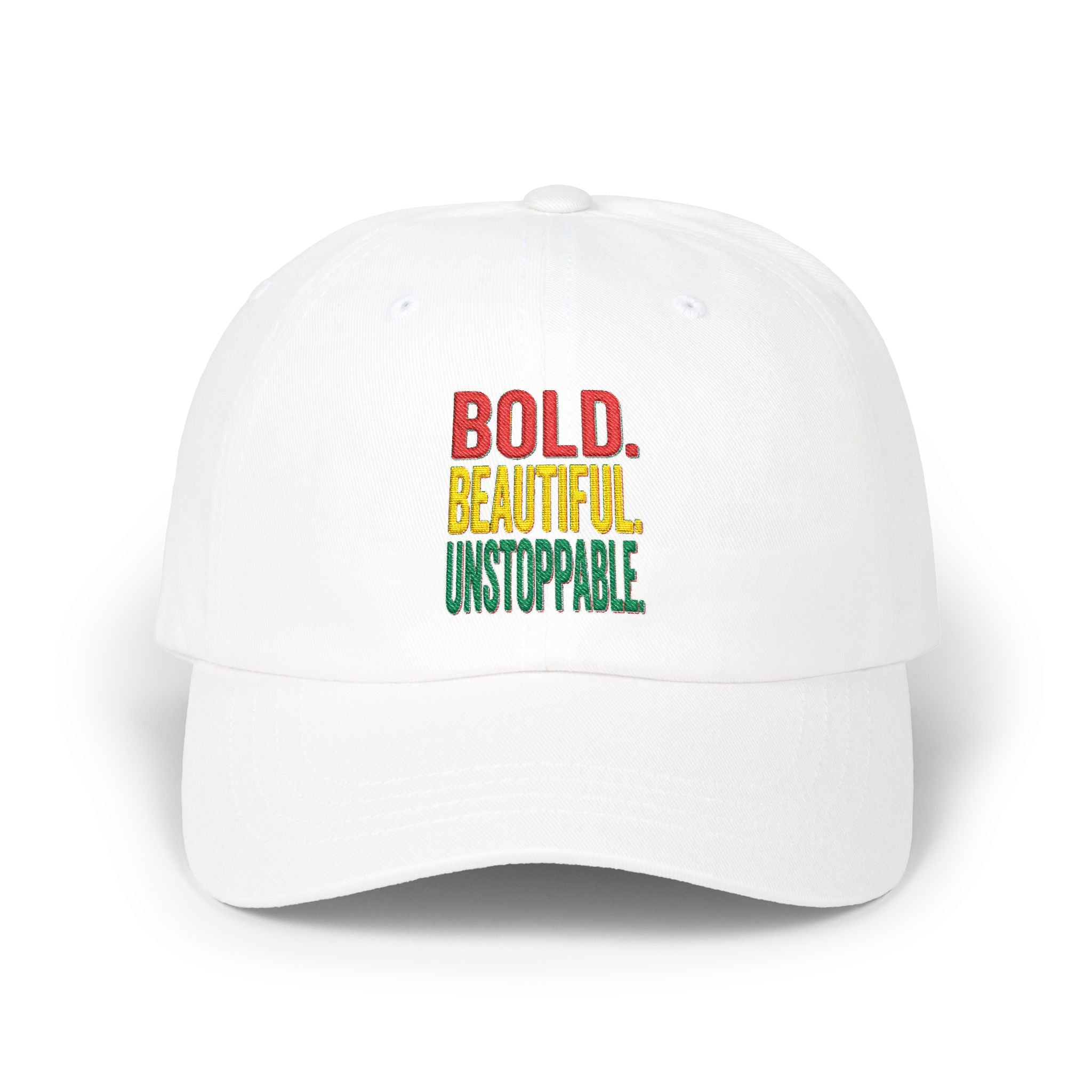 Bold Beautiful Unstoppable Dad Cap – Inspirational Embroidered Baseball Hat