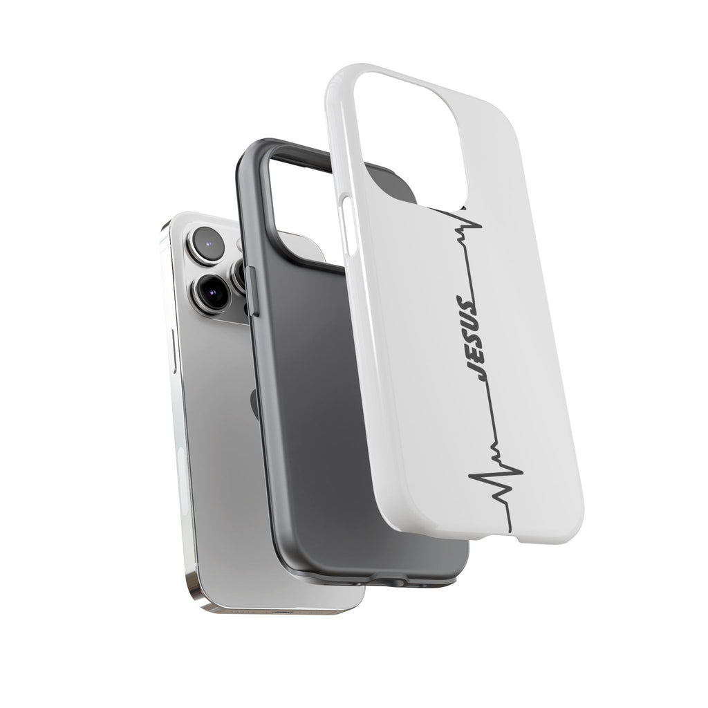 Jesus Heartbeat Phone Case — Christian Faith Protective Phone Cover