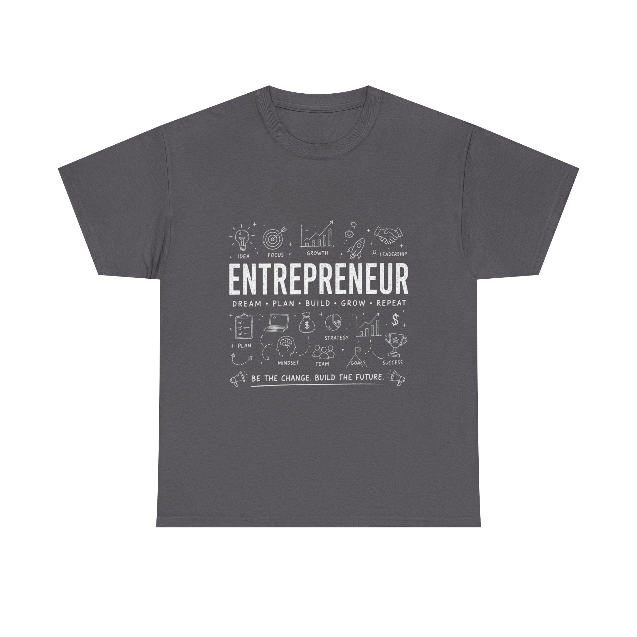 Entrepreneur Doodle T-Shirt — Hustle, Motivation & Hard Work Tee