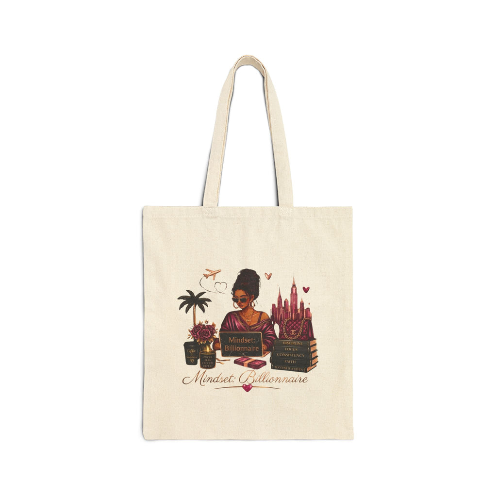 Canvas Tote Bag - "Moments of Empowerment" African American Woman Travel Market Tote