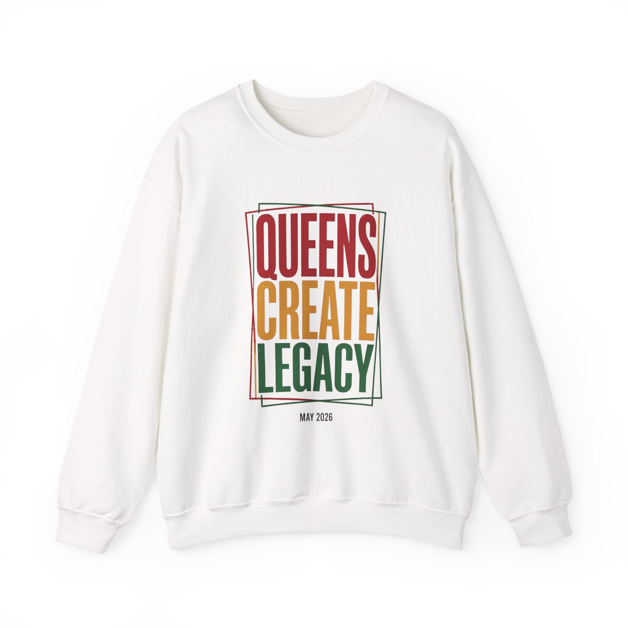 Queens Create Legacy Sweatshirt | Juneteenth Pan-African Colors, Black Pride 1865