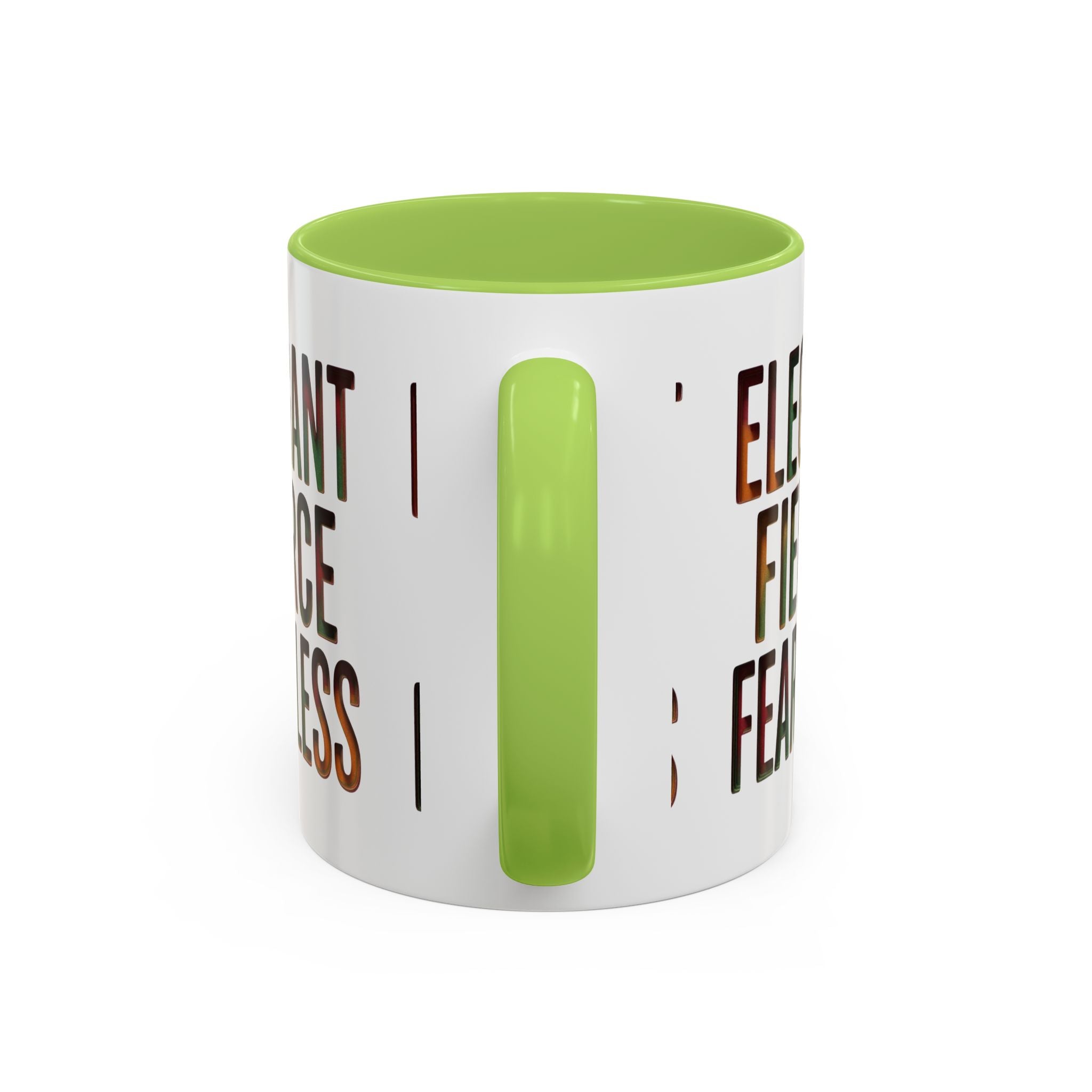 Elegant Fierce Fearless Coffee Mug — Inspirational Accent Mug (11/15oz)