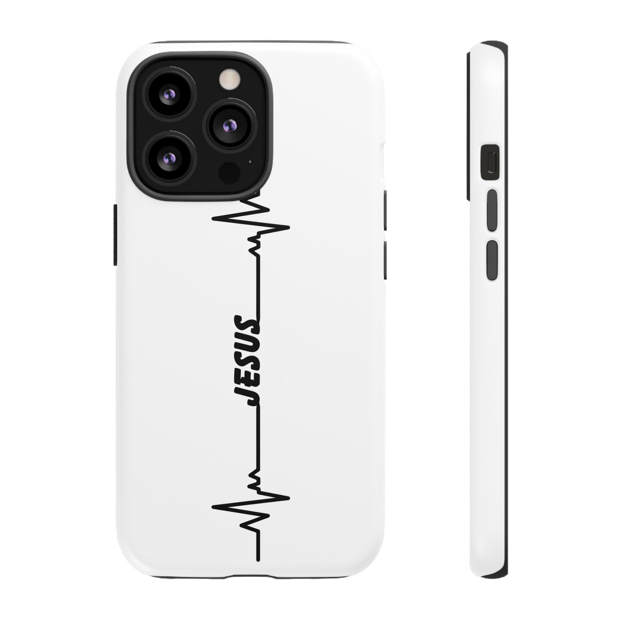 Jesus Heartbeat Phone Case — Christian Faith Protective Phone Cover