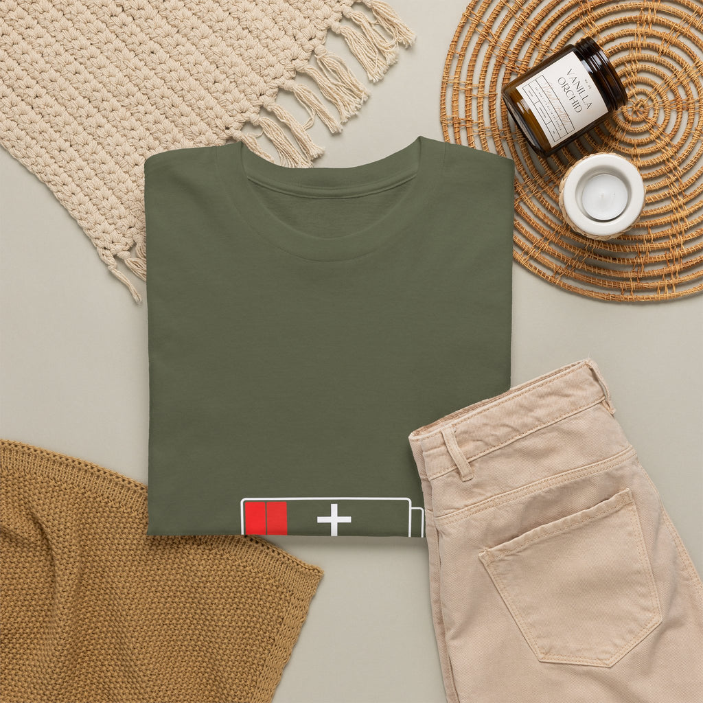 Need Jesus Low Battery Christian T-Shirt