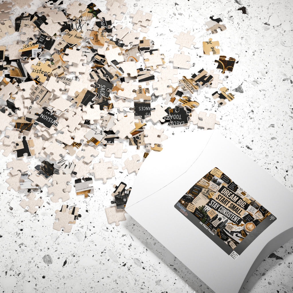 Inspirational 'Dream Big. Start Small. Stay Consistent.' Puzzle — Motivational 520/1014-Piece Jigsaw