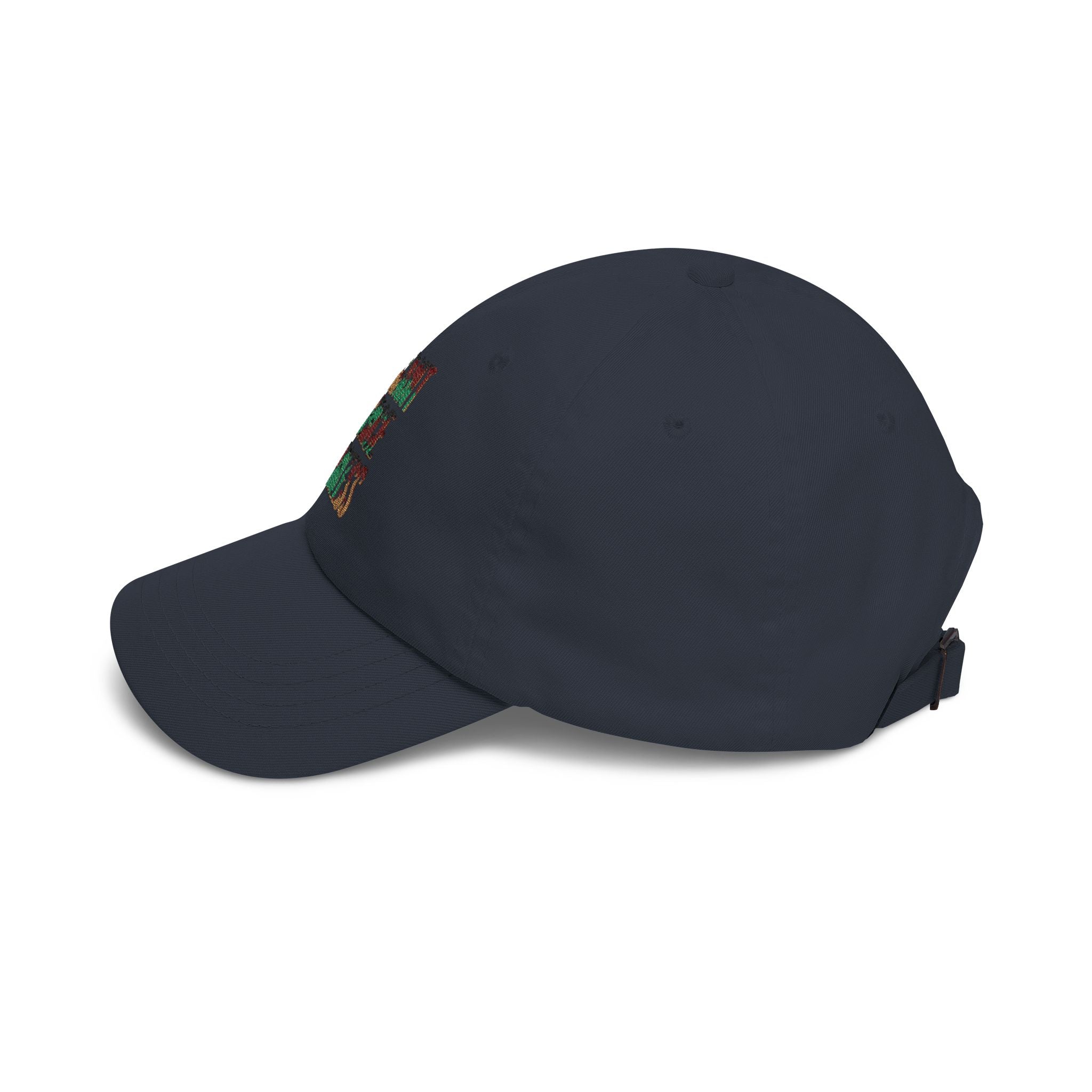 Dad Cap — Elegant Fierce Fearless Floral Embroidered Hat