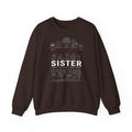 Crewneck Sweatshirt — "Sister" Illustrated Family Tree Design