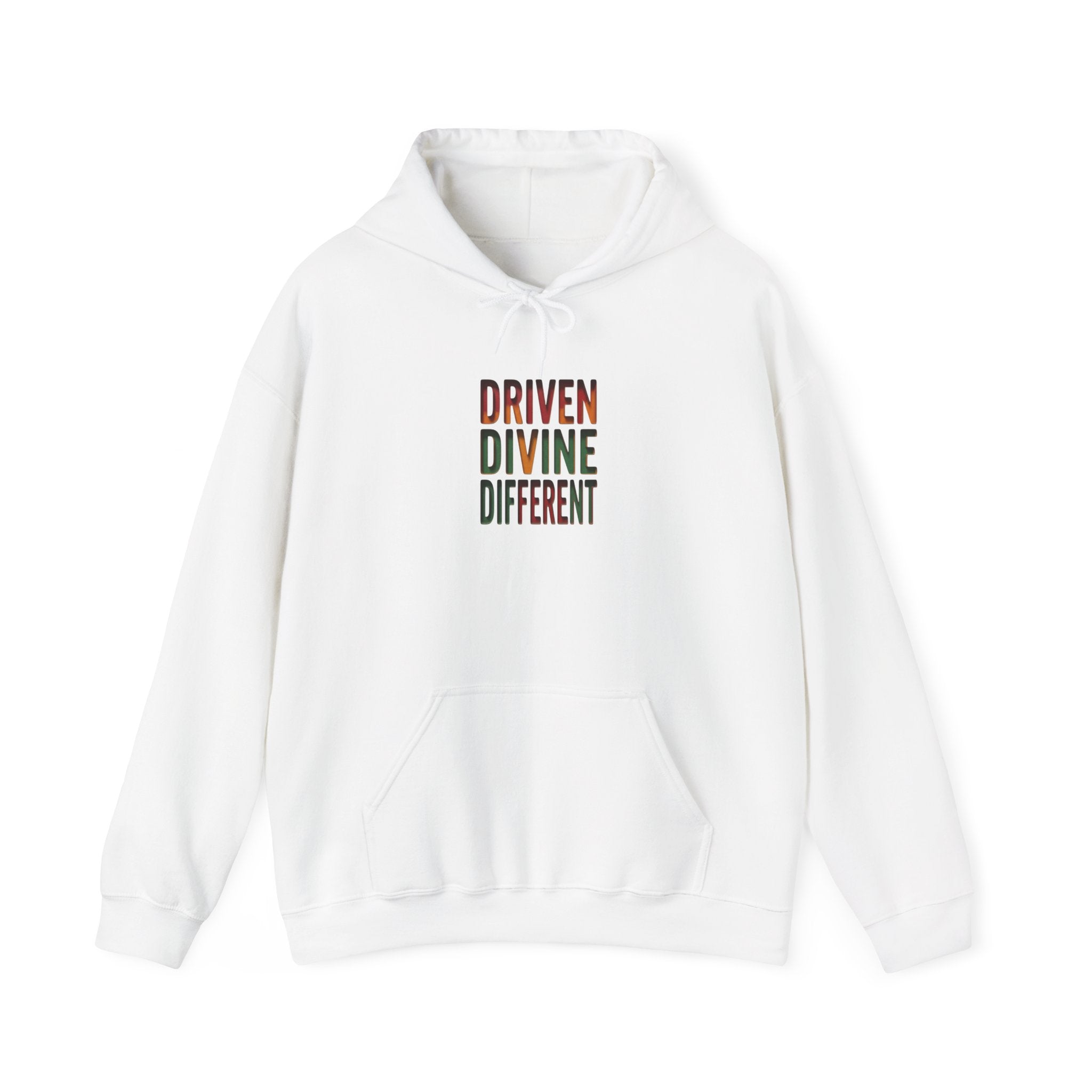 Driven Divine Different Hoodie | Juneteenth, Pan-African Colors