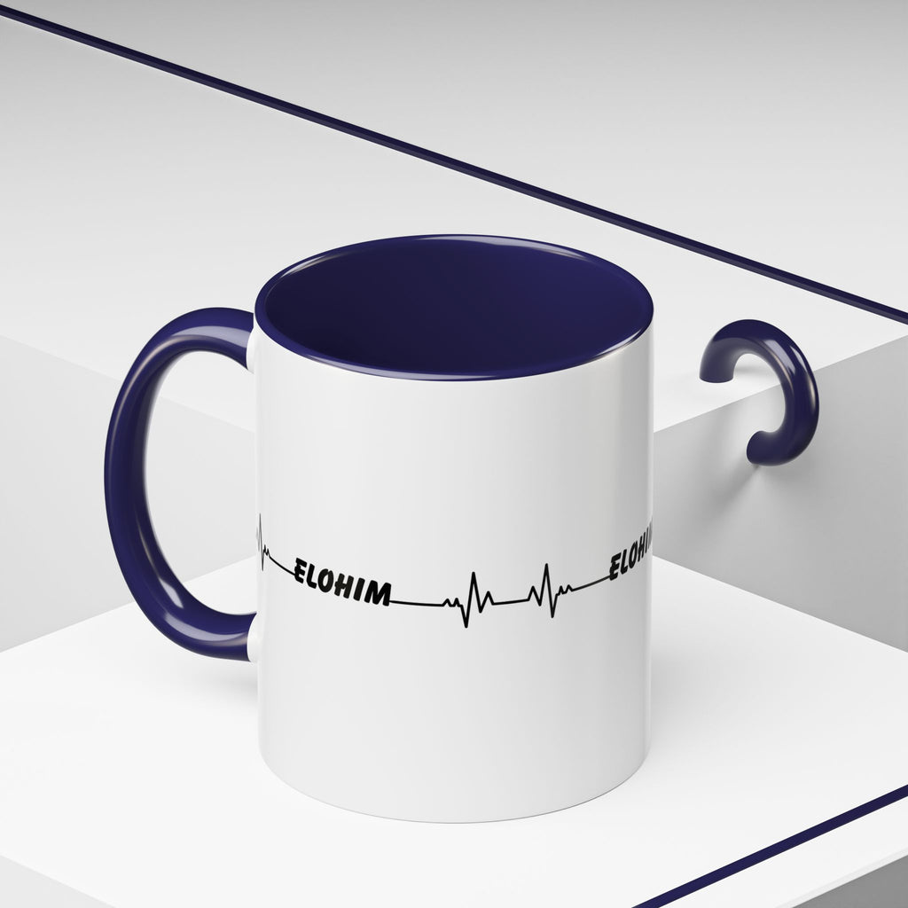 Elohim Heartbeat Accent Coffee Mug — 11/15oz
