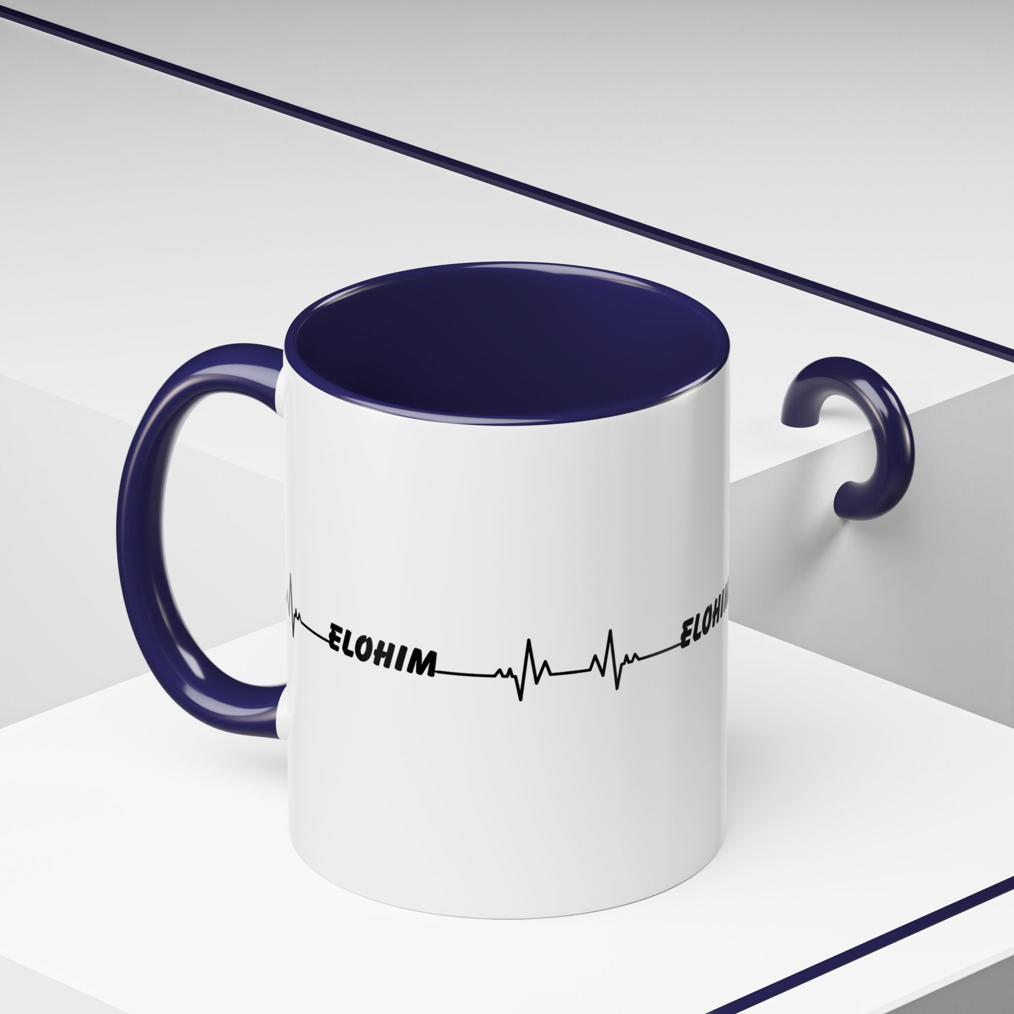 Elohim Heartbeat Accent Coffee Mug — 11/15oz