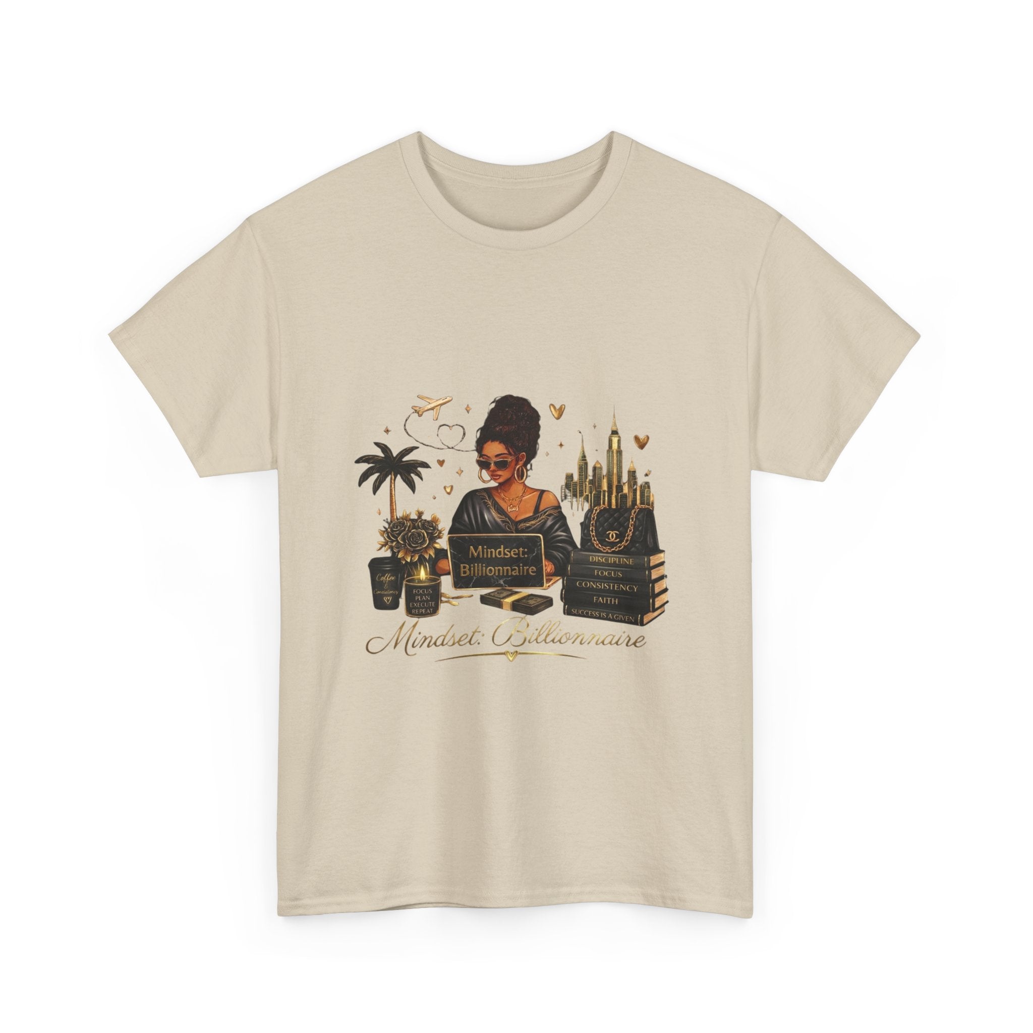 Millionnaire Mindset T-Shirt — Hustler Entrepreneur Motivational Tee