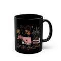 Soft Life, Hard Hustle Black Coffee Mug — Motivational Desk Mug for Women Entrepreneurs