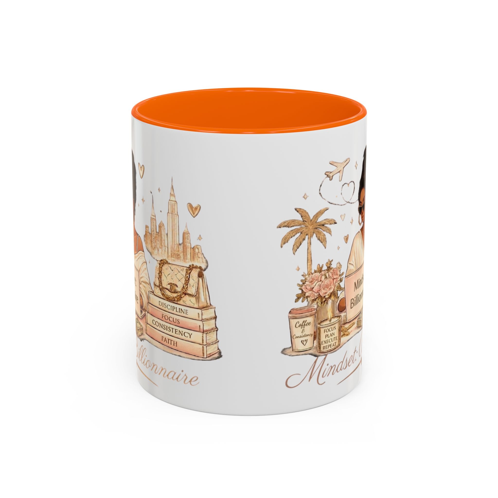 Mindset: Billionaire Accent Coffee Mug — Inspirational Luxury Travel Design (11/15 oz)
