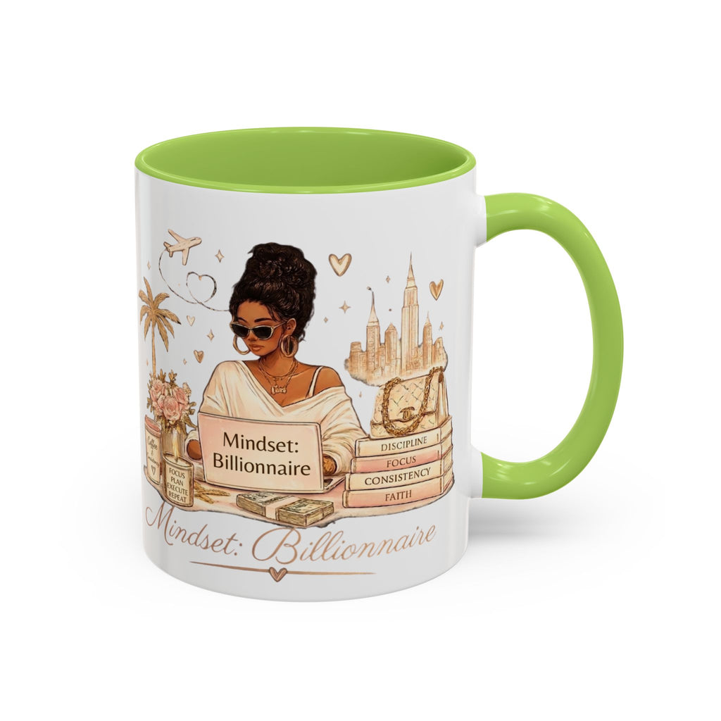 Mindset: Billionaire Accent Coffee Mug — Inspirational Luxury Travel Design (11/15 oz)