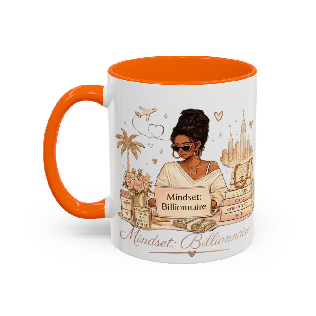 Mindset: Billionaire Accent Coffee Mug — Inspirational Luxury Travel Design (11/15 oz)