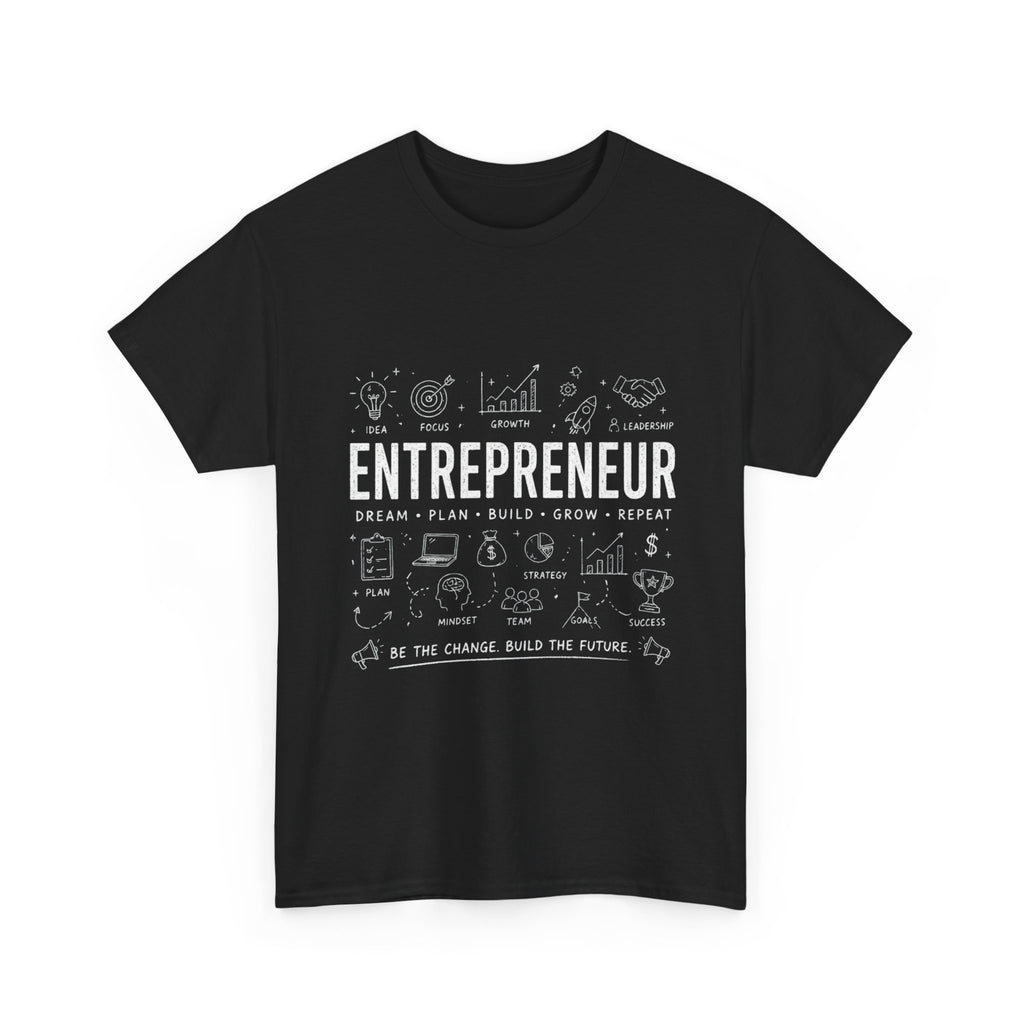 Entrepreneur Doodle T-Shirt — Hustle, Motivation & Hard Work Tee