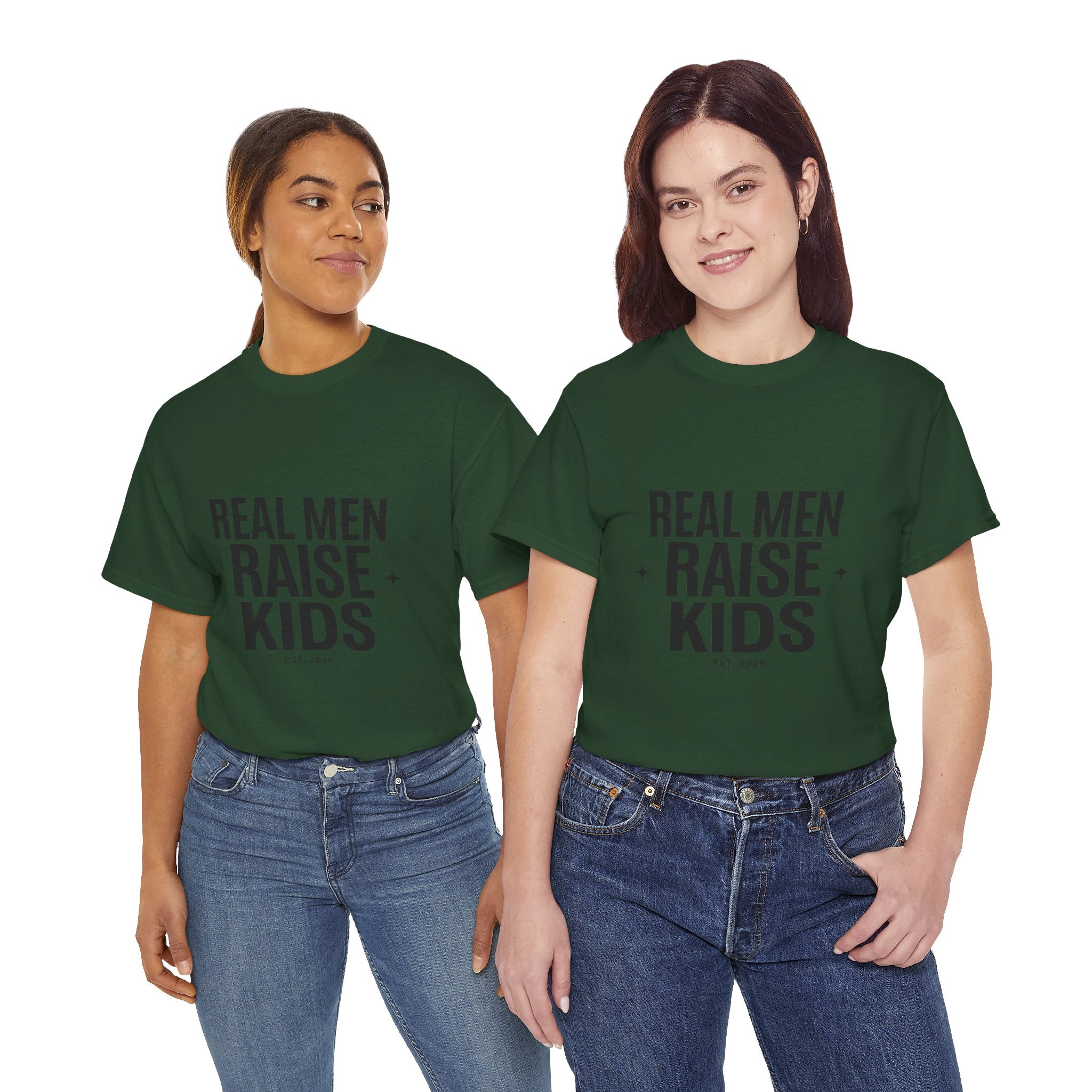 Real Men Raise Kids T-Shirt — Fatherhood Dad Pride Tee