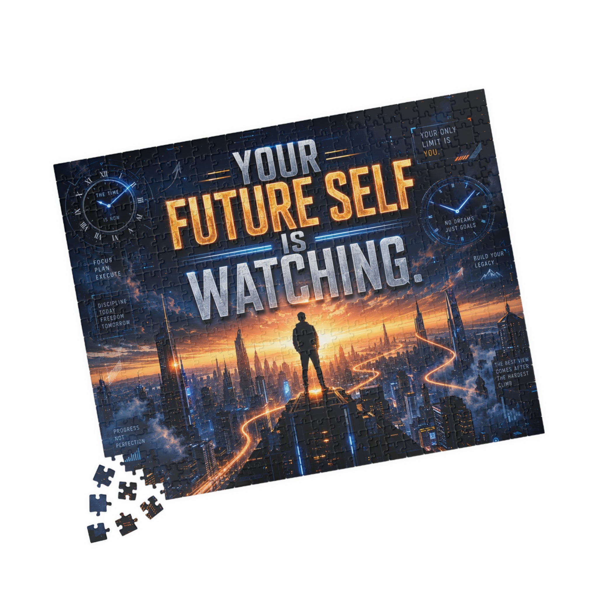 Motivational 'Your Future Self Is Watching' Puzzle (110–1014 pcs)