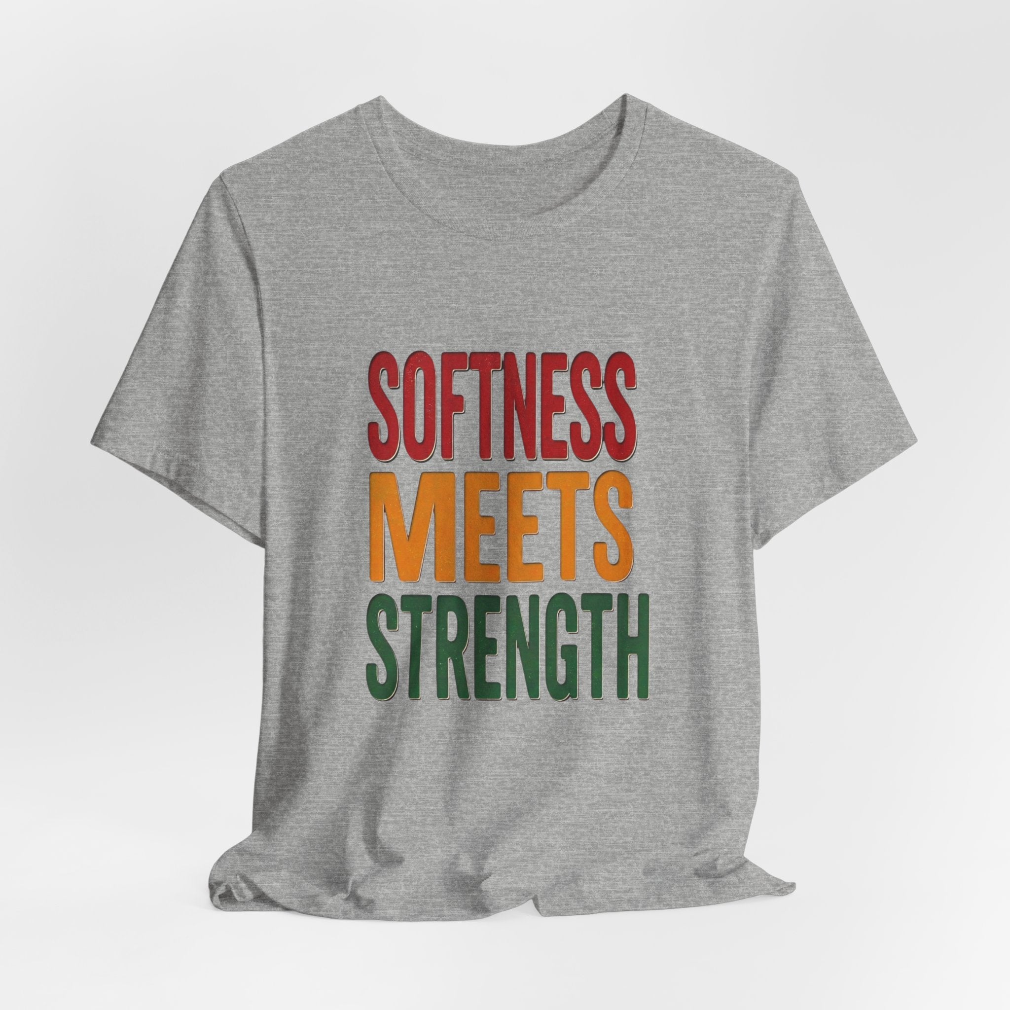 Softness Meets Strength T-Shirt | Juneteenth Pan-African Colors, Black Pride Tee