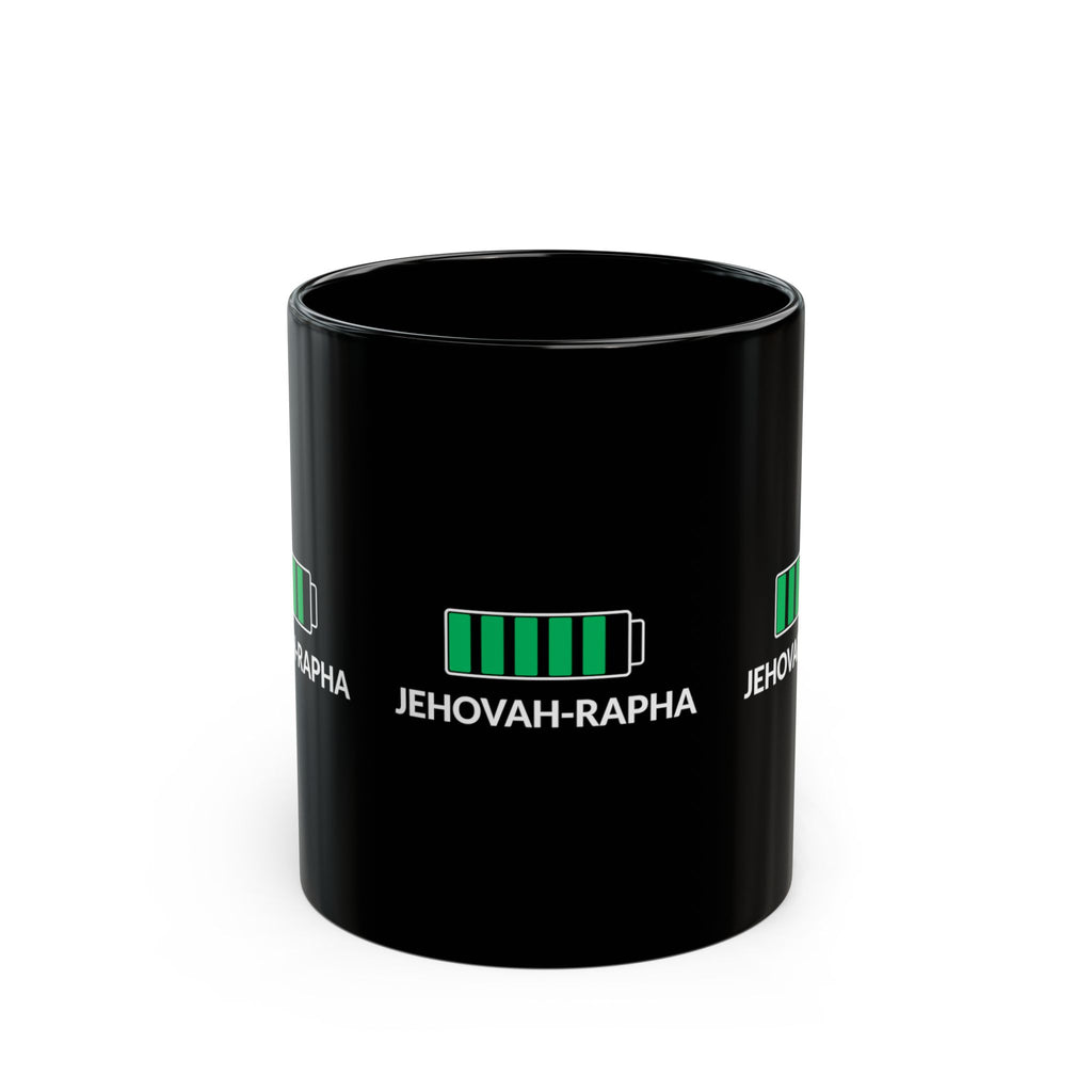 Jehovah-Rapha Battery Mug — Christian Faith Coffee Cup