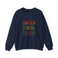 Driven Divine Different Sweatshirt | Juneteenth Pan-African Colors, Freedom Message