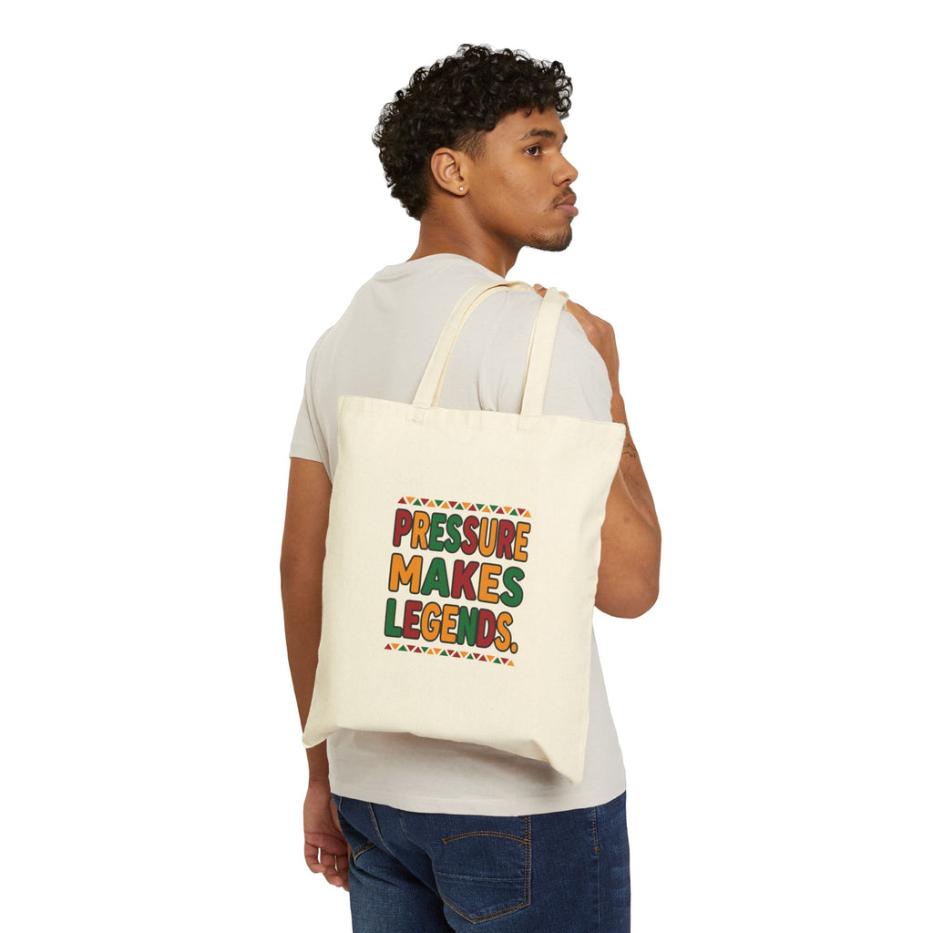 Pressure Makes Legends Tote | Juneteenth, Pan-African Colors