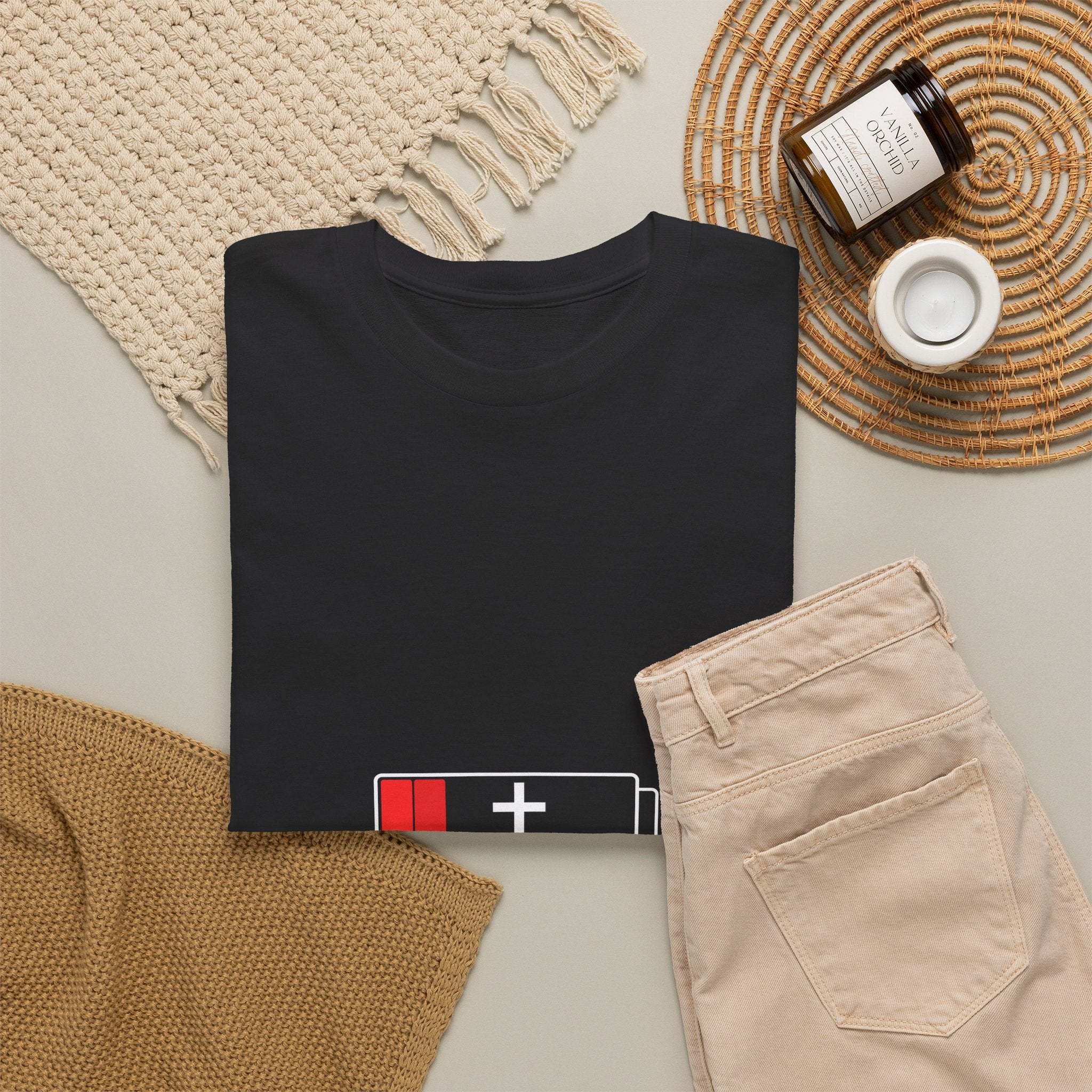 Need Jesus Low Battery Christian T-Shirt