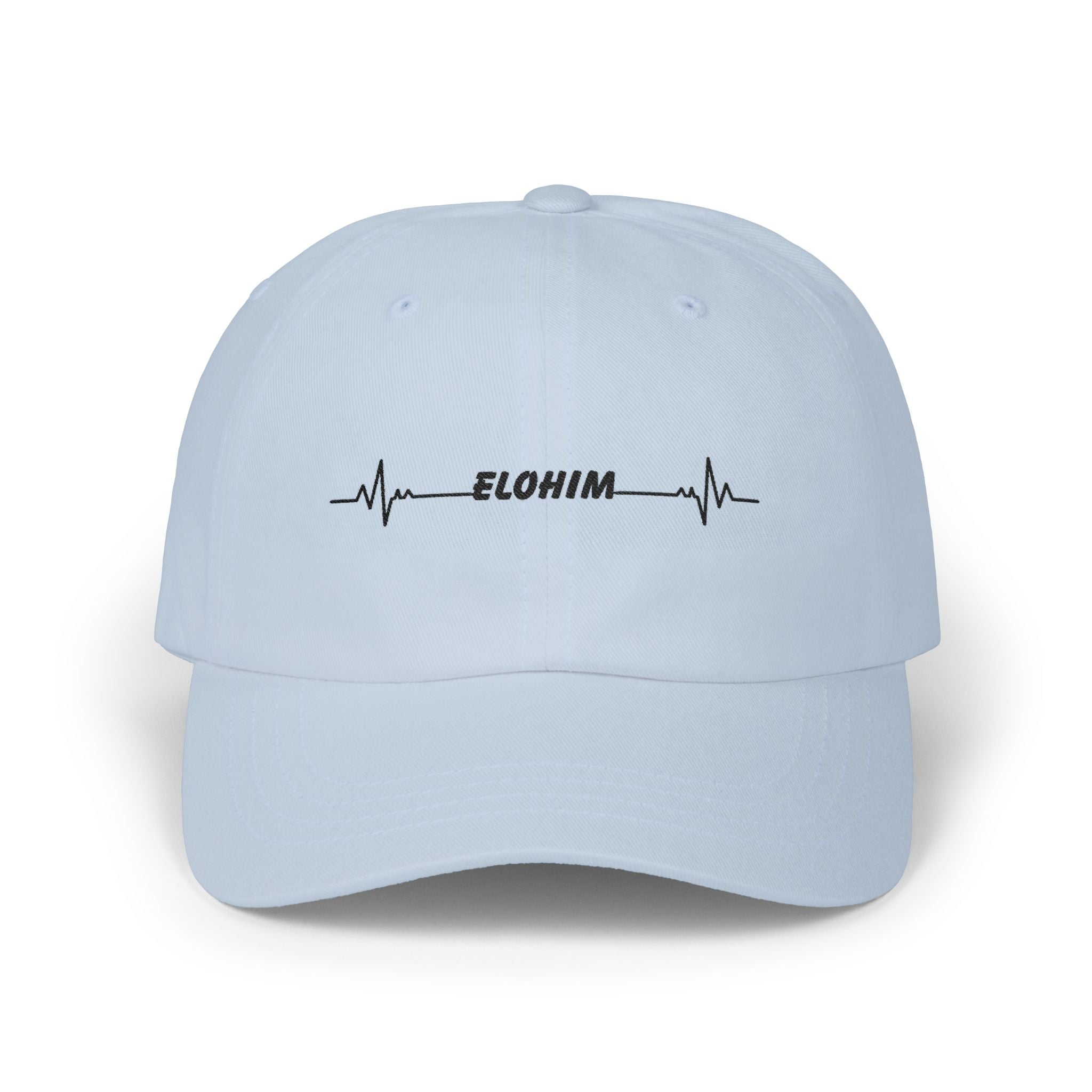 Elohim Heartbeat Dad Cap — Embroidered Spiritual Baseball Hat