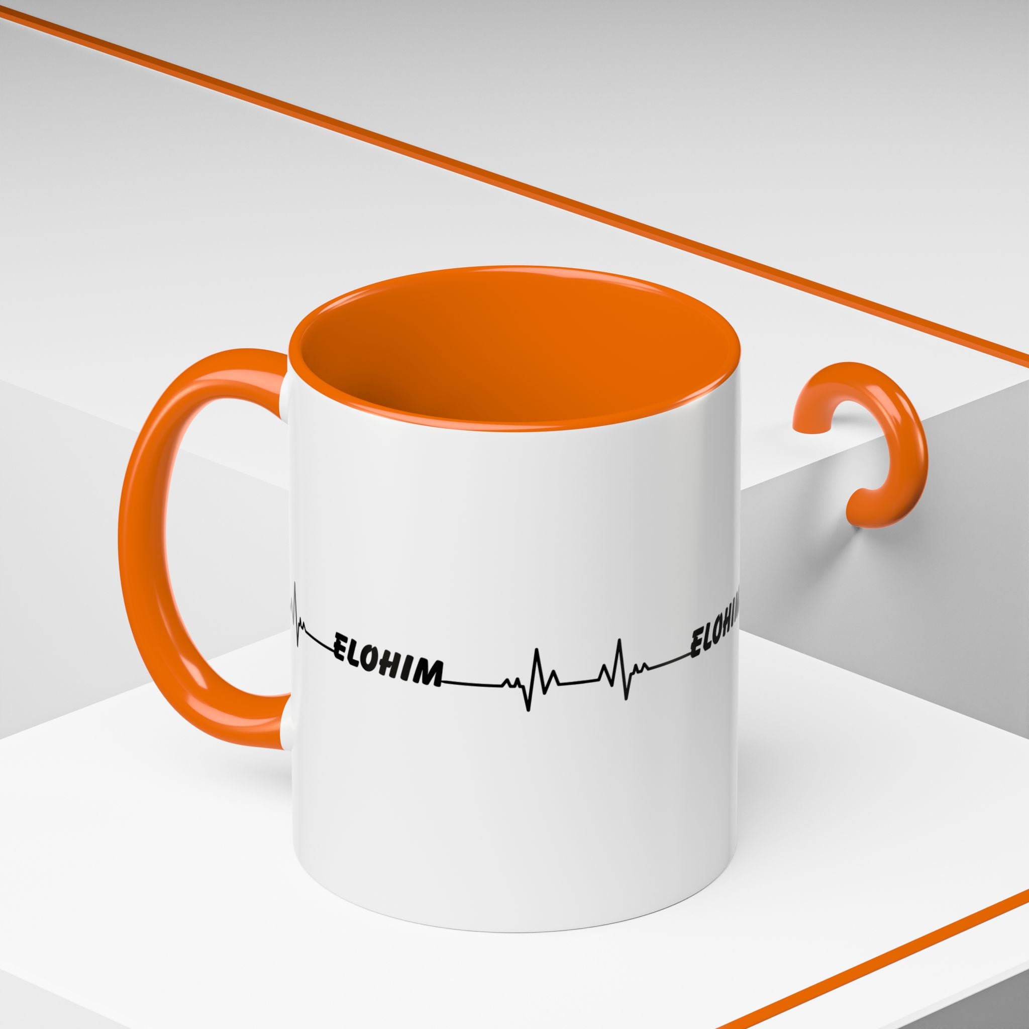 Elohim Heartbeat Accent Coffee Mug — 11/15oz