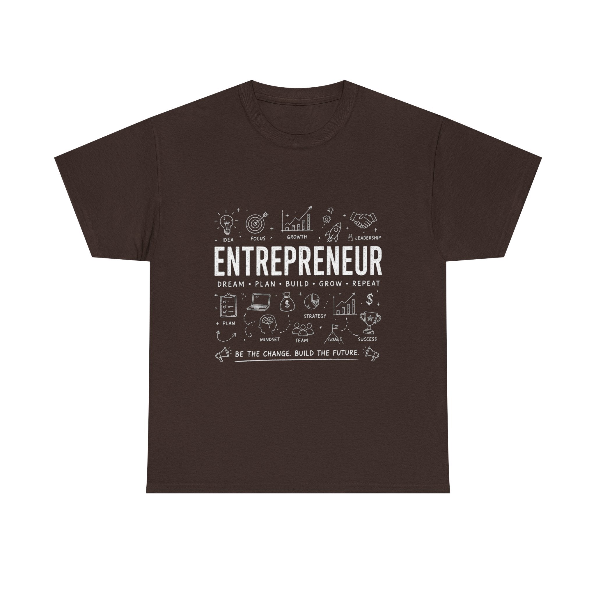 Entrepreneur Doodle T-Shirt — Hustle, Motivation & Hard Work Tee
