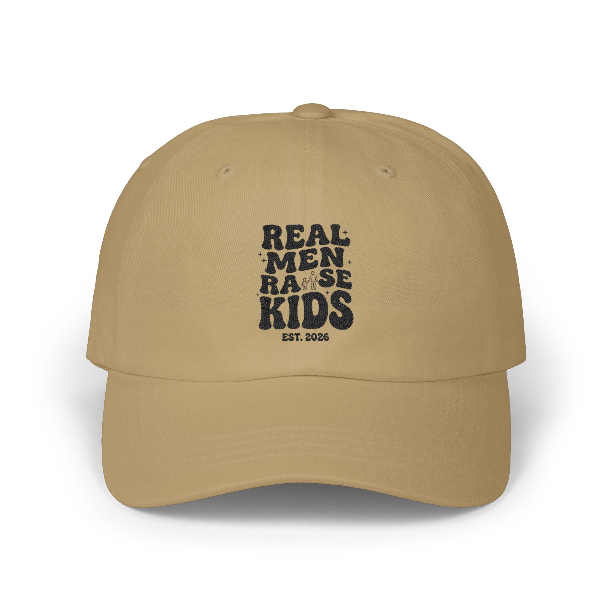 Dad Cap – “Real Men Raise Kids” Embroidered Baseball Hat