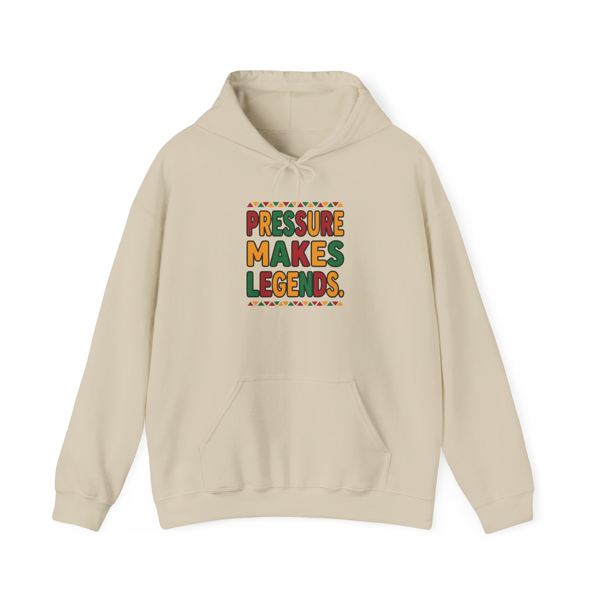 Pressure Makes Legends Hoodie | Juneteenth Pan-African Freedom Apparel