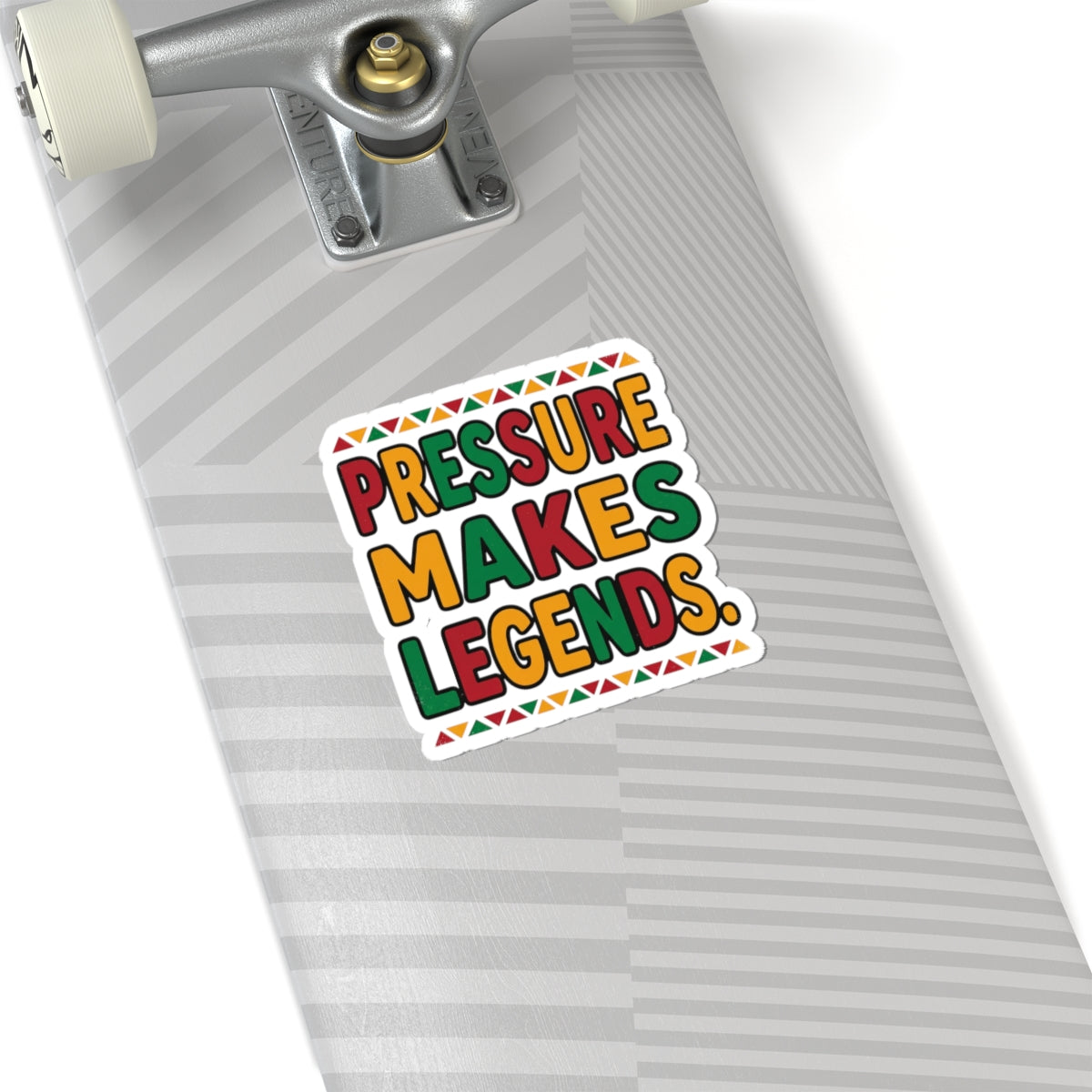 Pressure Makes Legends Sticker | Juneteenth Pan-African Colors, Freedom Message