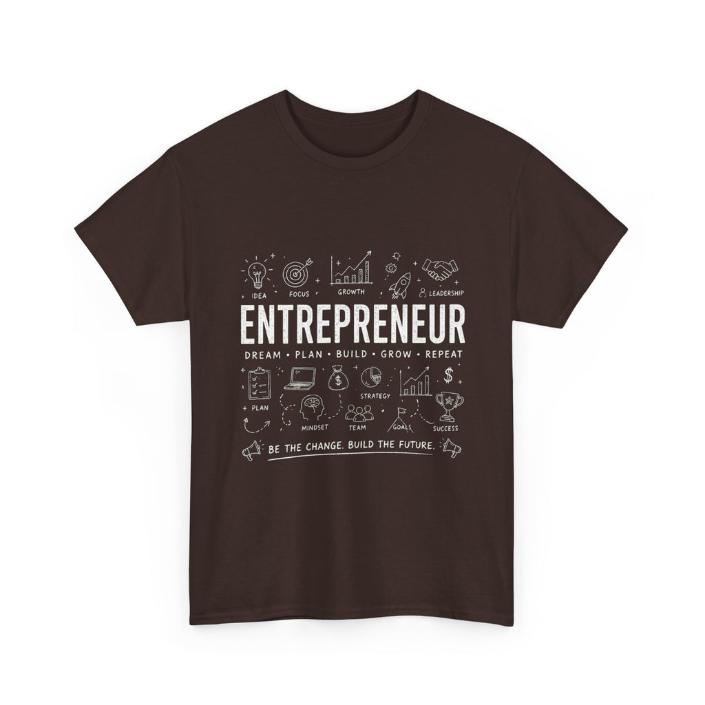 Entrepreneur Doodle T-Shirt — Hustle, Motivation & Hard Work Tee