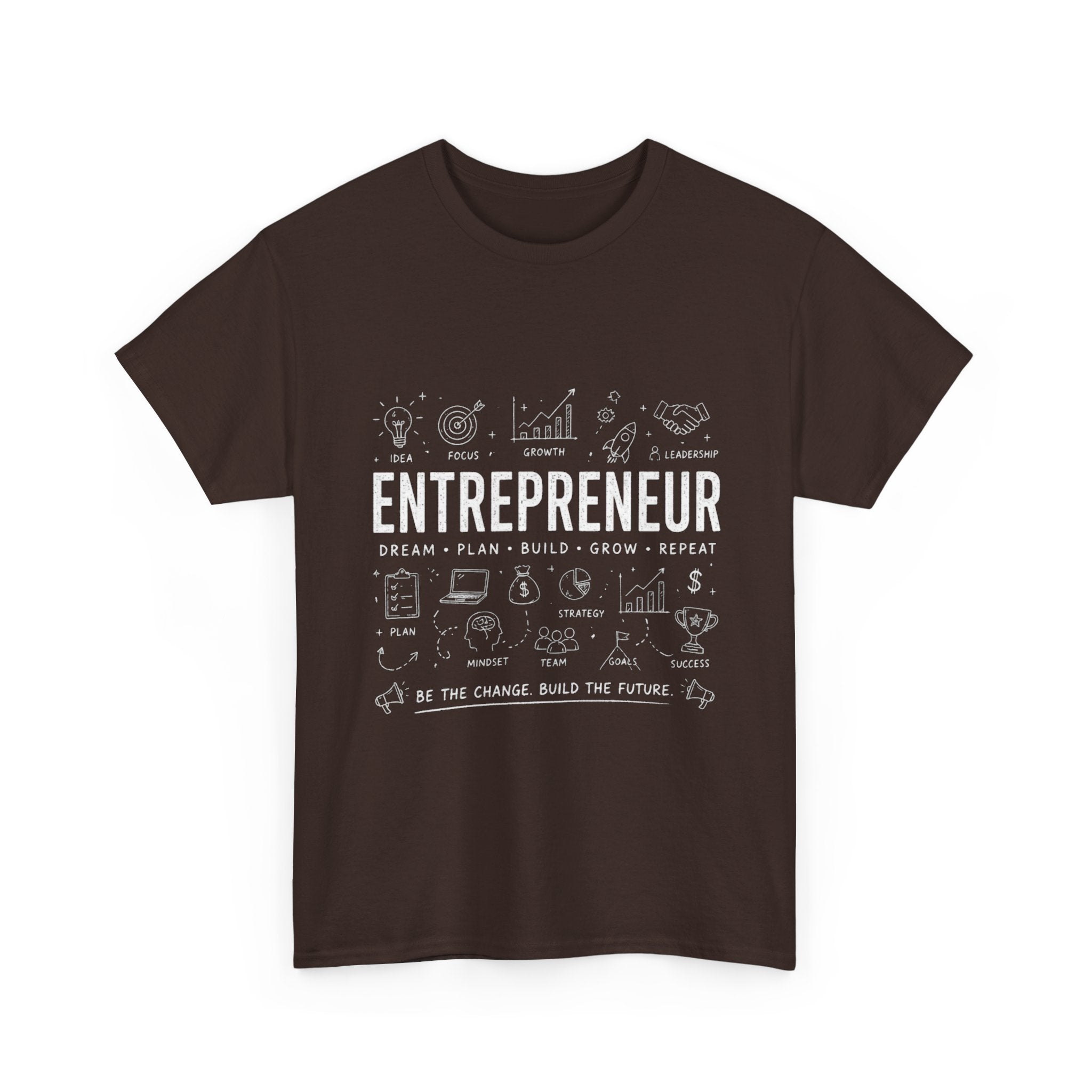 Entrepreneur Doodle T-Shirt — Hustle, Motivation & Hard Work Tee