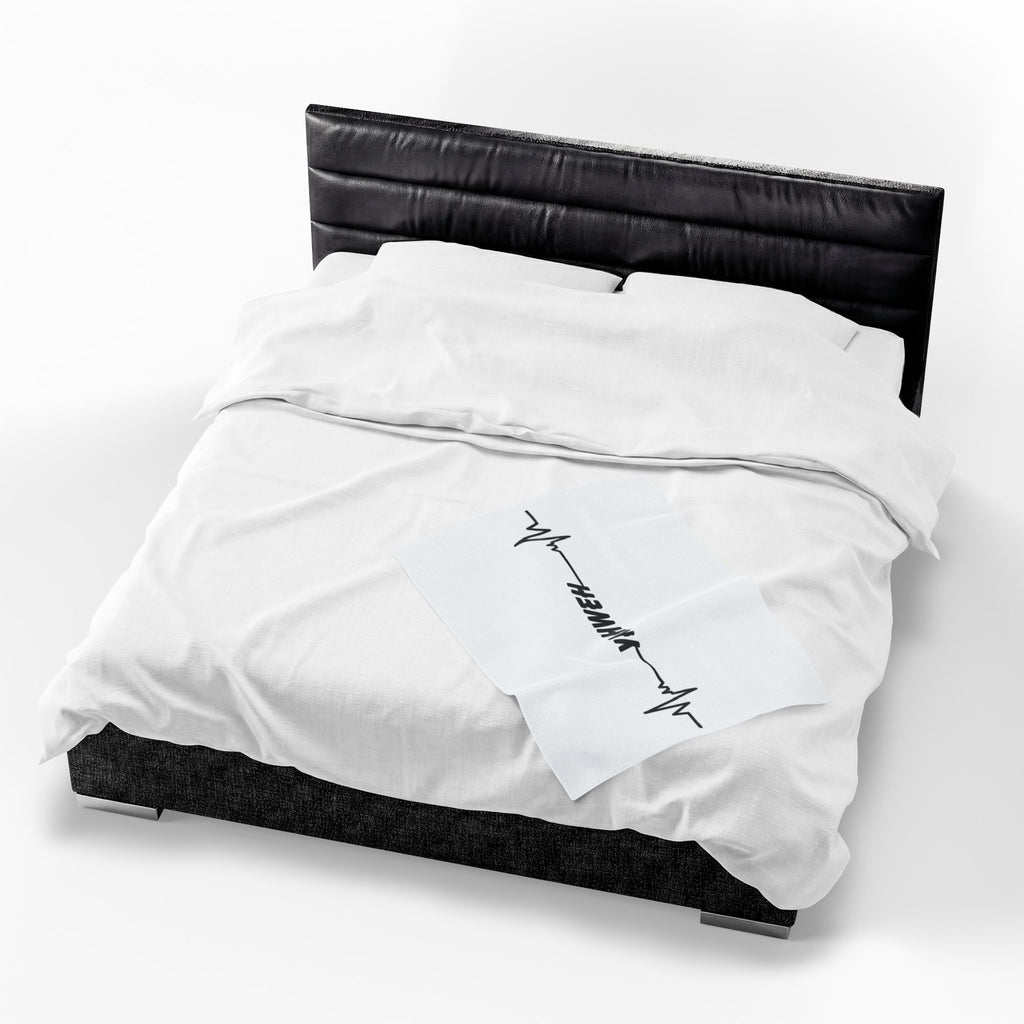 Yahweh Heartbeat Velveteen Plush Blanket — Religious Scripture Comfort Throw