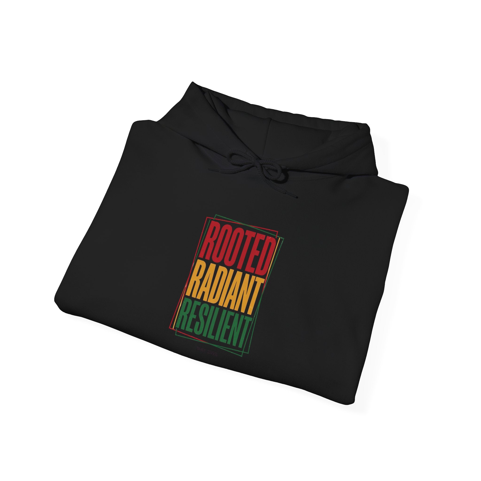 Rooted Radiant Resilient Hoodie | Juneteenth Pan-African Freedom 1865