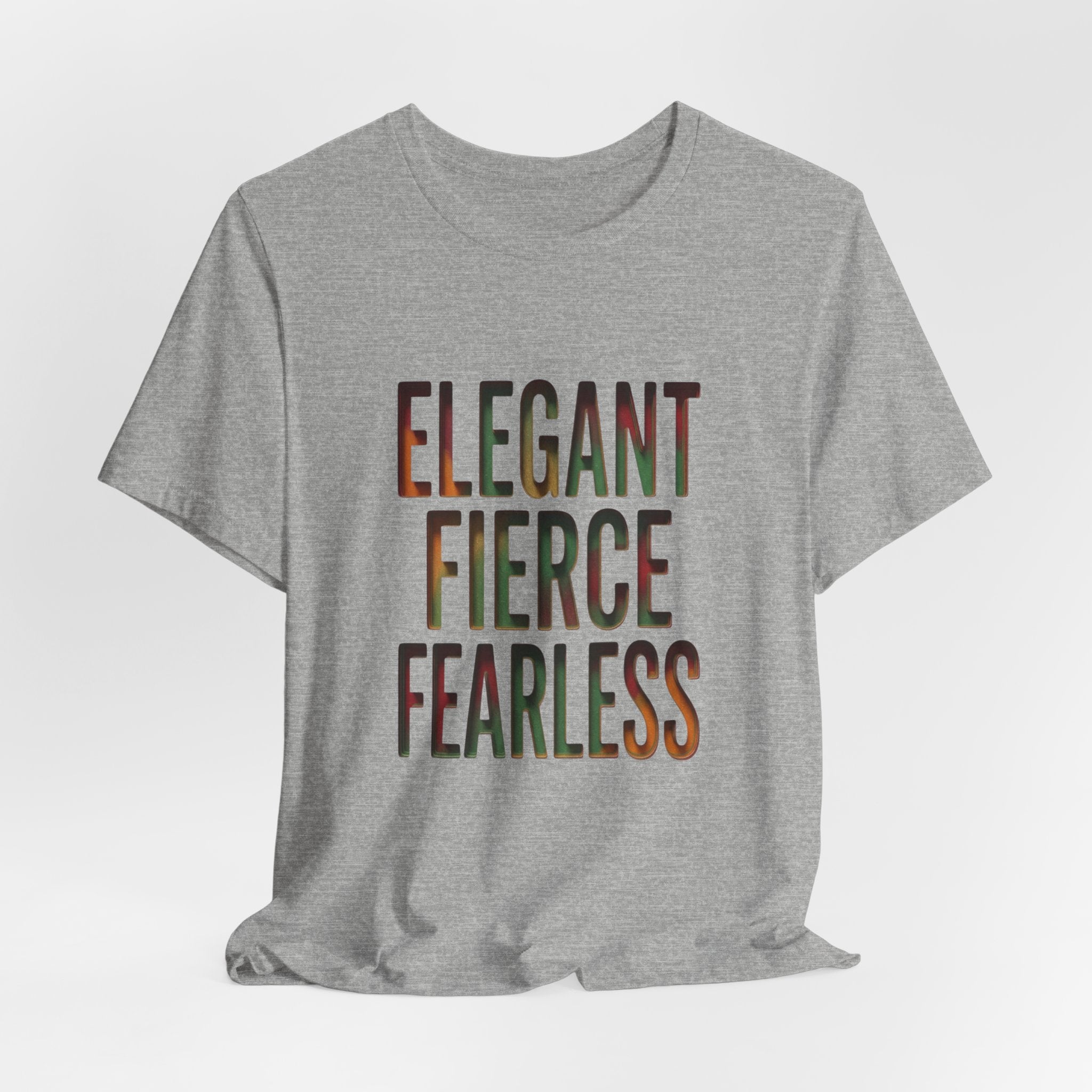 Elegant Fierce Fearless T-Shirt | Juneteenth Pan-African 1865 Freedom