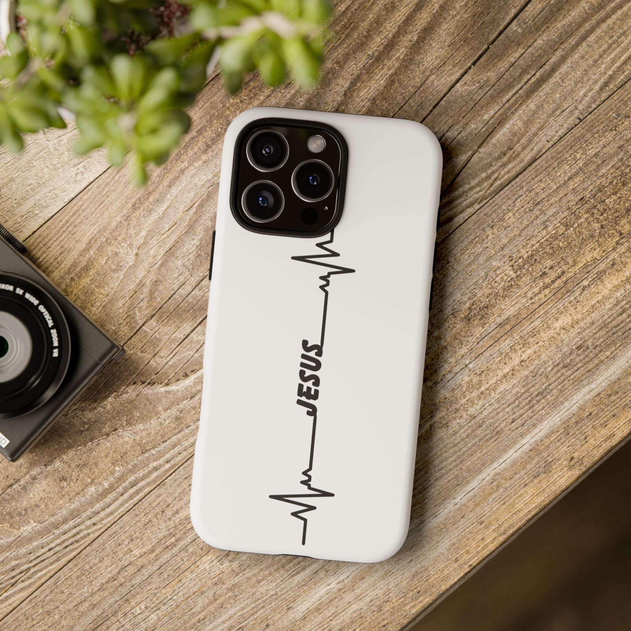 Jesus Heartbeat Phone Case — Christian Faith Protective Phone Cover