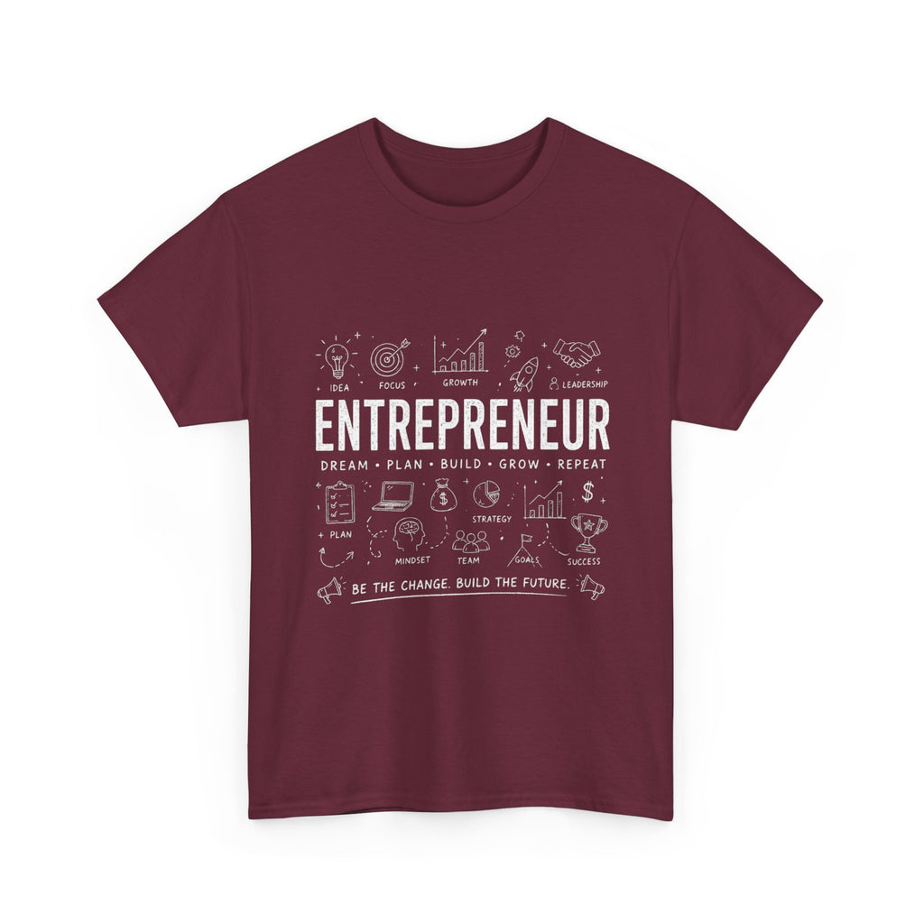 Entrepreneur Doodle T-Shirt — Hustle, Motivation & Hard Work Tee
