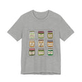 Retro Jam Jars T-Shirt | Vintage Food Graphics, Hand-Drawn Pantry Art